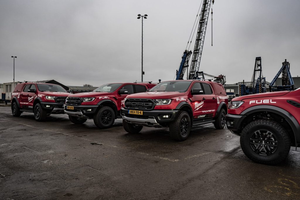 thumbnail for Milwaukee Benelux koopt 16 Fords Ranger Raptor